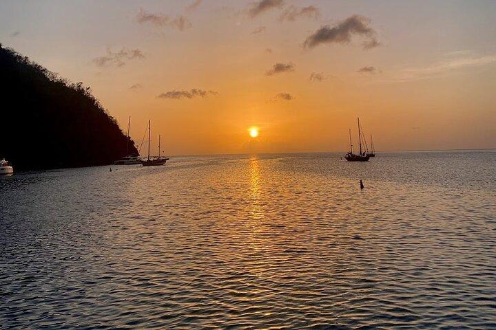 Piton Party Sunset Cruise to Sugar Beach