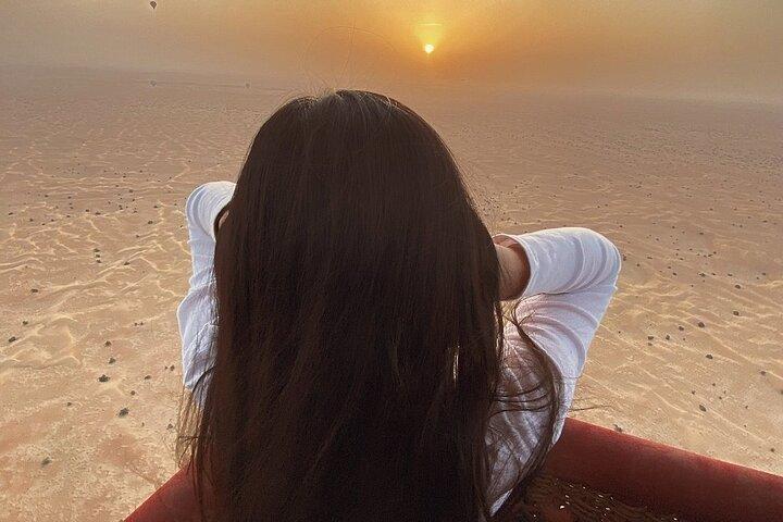 Hot Air Balloon Adventure Ride in Dubai with Pickup & drop &Video