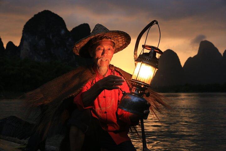 Li River Sunrise Private Cormorant Fisherman Photo Session