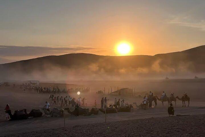 Agafay Desert Camel Ride Marrakech Magical Sunset with Show