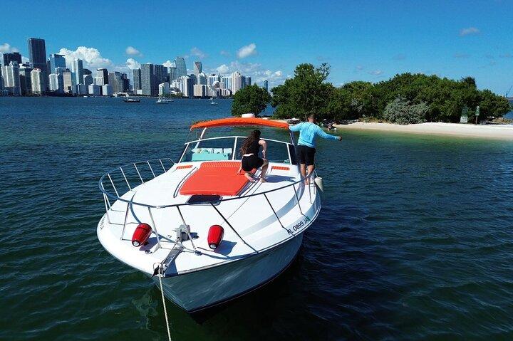 50ft Orange Searay Miami Yacht Rental