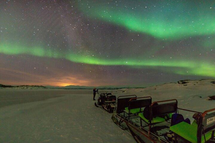 From Kiruna: Aurora Snowmobile Adventure