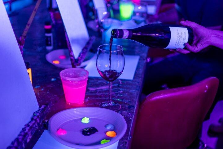 Tipsy Neon Paint And Sip Night in Rome