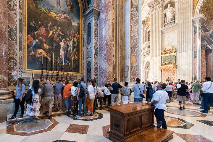 Papal Audience Access with Host in Vatican City