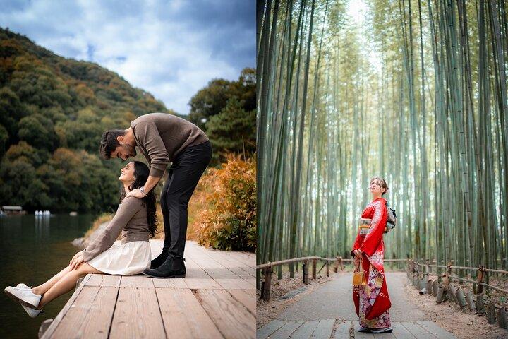 Kyoto Arashiyama Bamboo Forest Private Photoshoot