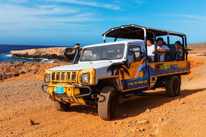 Aruba Safari Jeep Tour and Beach Cliff Jumping