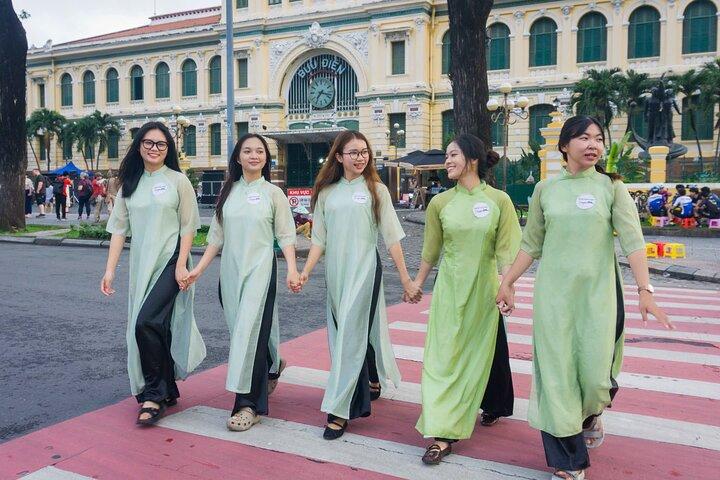 Saigon Afternoon Unseen Street Food by Scooter |Opt: Ao Dai Rider