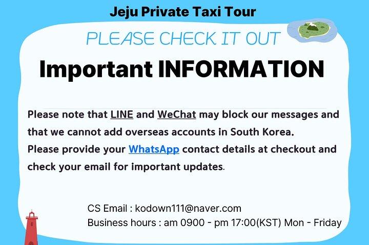 Jeju Island Private Taxi Tour : 3 Full days