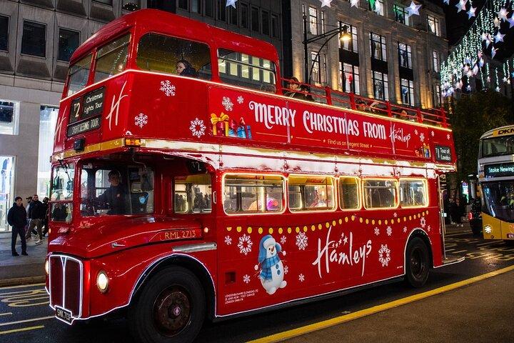 Christmas Lights Tour by Vintage Bus in London