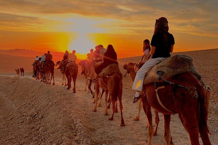 Marrakech Agafay Desert Sunset Camel Ride and Dinner Show
