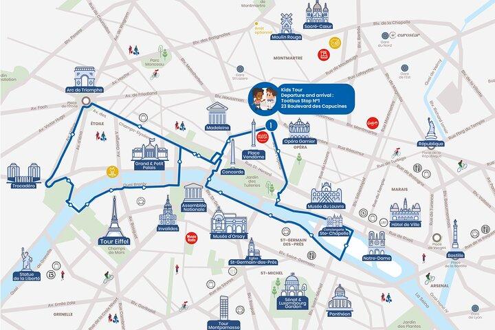 Paris Tootbus Kids Tour Sightseeing Live Guided Tour