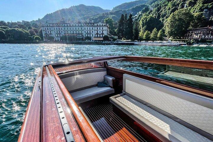 Private Cruise on Lake Como with Luxury Wooden Taxi Boat