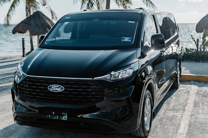 Black Luxury Van from hotels to Cancun Airport