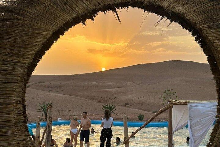 Agafay Day: Quad, Dromedary, Swimming pool, Moroccan Dinner & Show