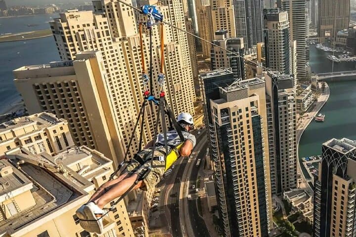 Dubai Marina Zipline Thrill by XLine Includes Photos
