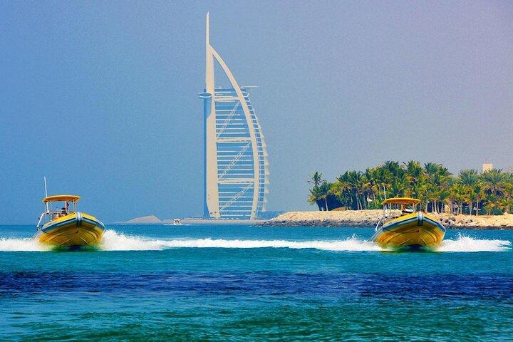 Dubai Yellow Boat Tour Marina Palm and Burj Al Arab