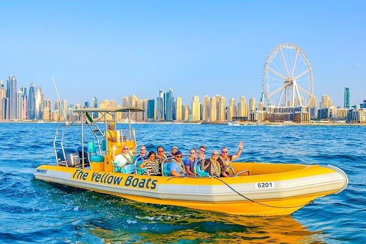 Dubai Yellow Boat Tour Marina Palm and Burj Al Arab