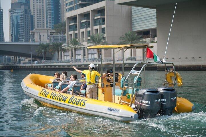 Dubai Yellow Boat Tour Marina Palm and Burj Al Arab