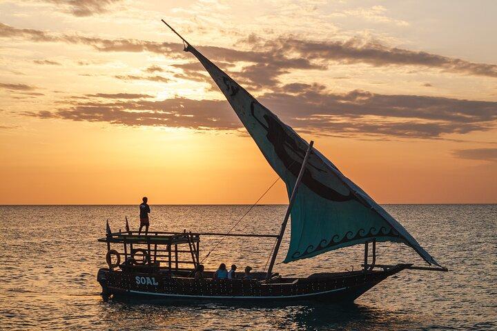 Kendwa Beach Private Sunset Dhow Cruise with Open Bar and Snacks