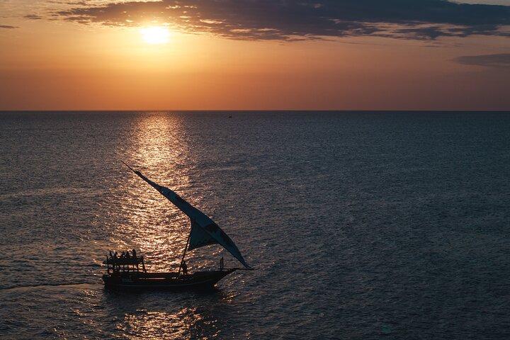 Kendwa Beach Private Sunset Dhow Cruise with Open Bar and Snacks