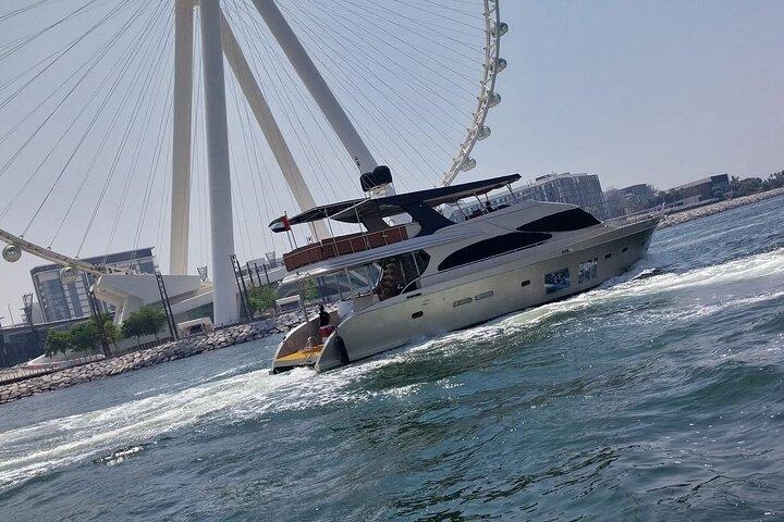 Dubai Marina Yacht Tour Ain Dubai, JBR and Harbour in 1 hour