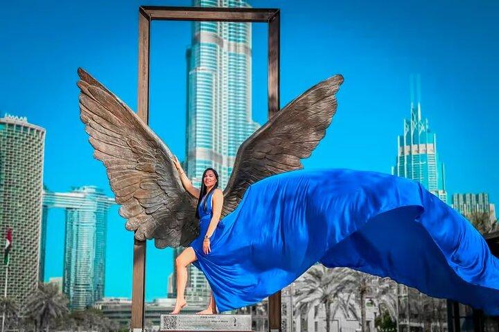 Dubai Flying Dress Photoshoot