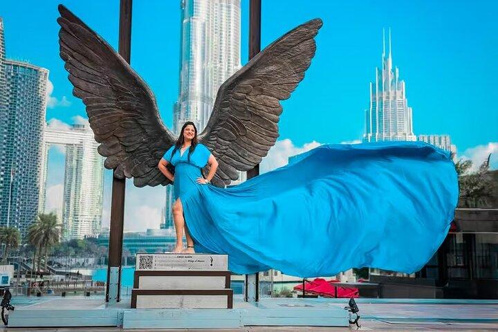 Dubai Flying Dress Photoshoot