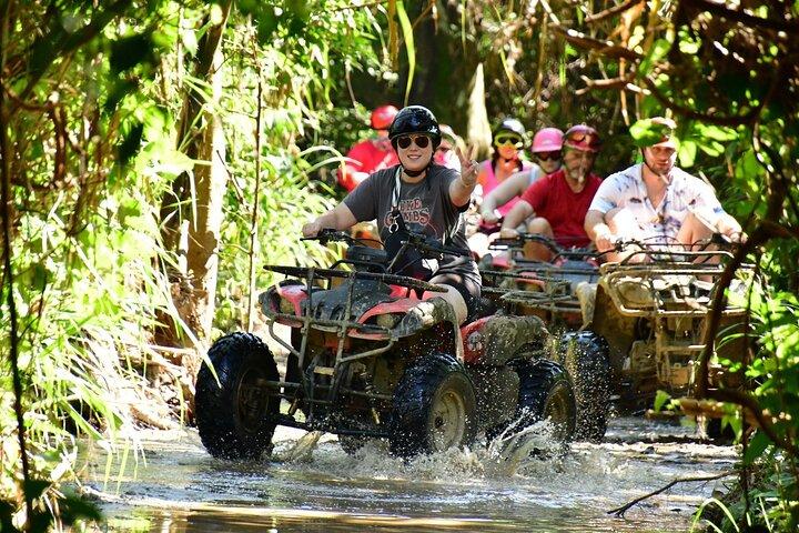 Roatán Shore Excursions: Wildlife + ATV/Buggy & Beach(1Beer/pp)