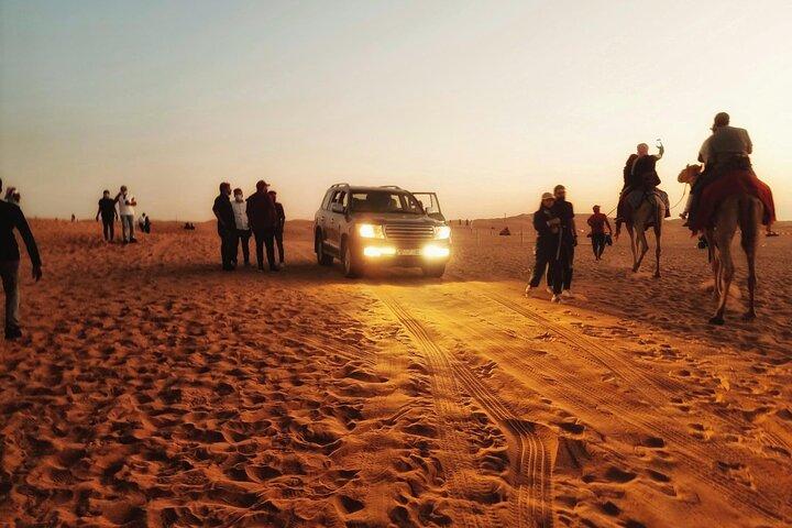 Dubai: Dune Bashing Red Dunes 4x4 Pick & Drop Shows Dinner Camel