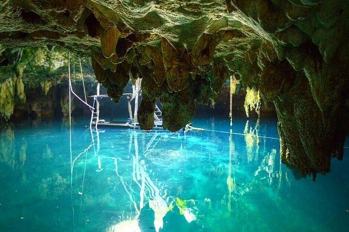 Cenote La Noria Tour + Jewelry Shopping Tour + Tequilera