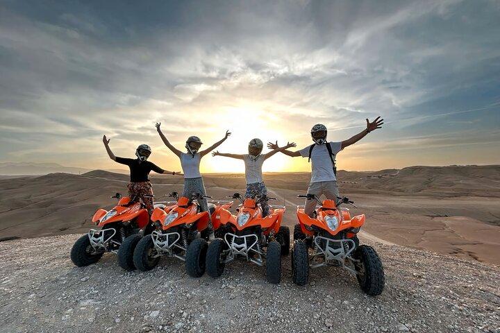 Marrakech: Agafay Desert Quad Bike & Camel Ride with Dinner Show