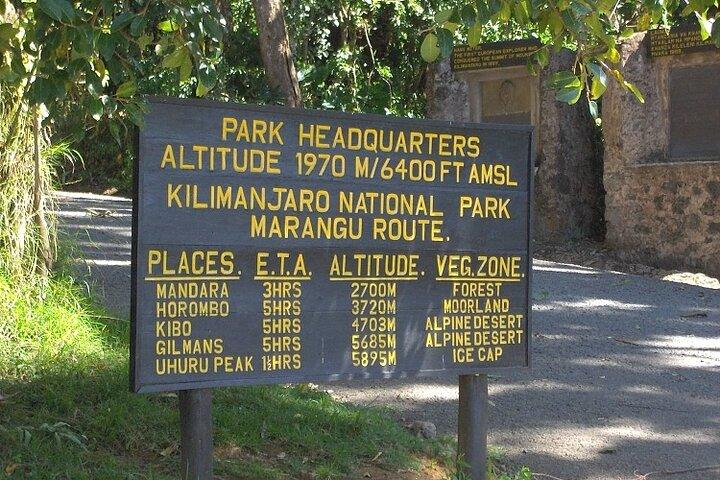 Kilimanjaro National Park Minivan Private Tour
