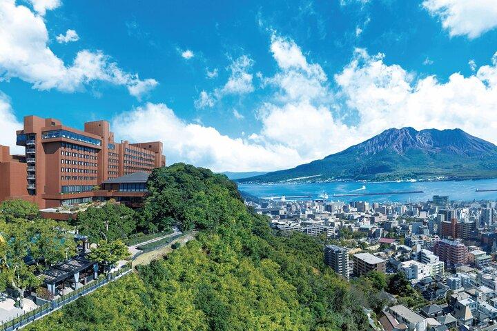 Kagoshima Luxury Hot Springs and Gourmet Lunch at Shiroyama Hotel
