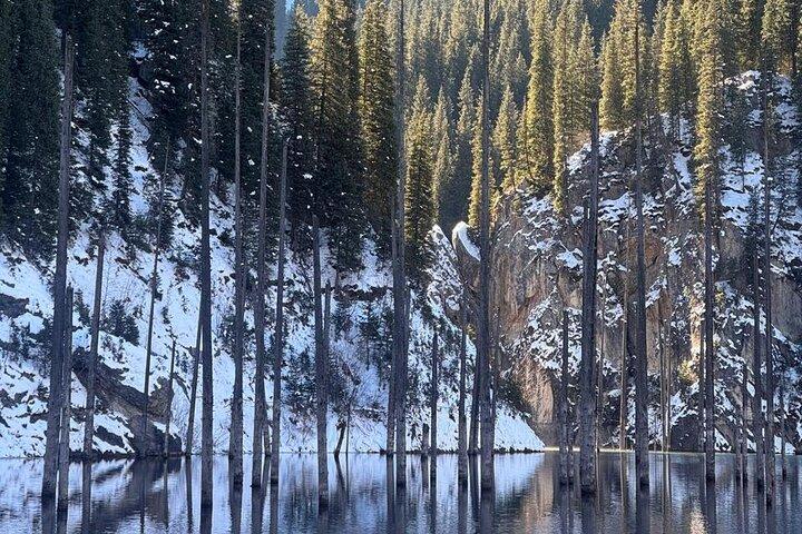 Big trip in 1 day: Kolsai, Kaindy Lake, Black, Charyn, Canyon.