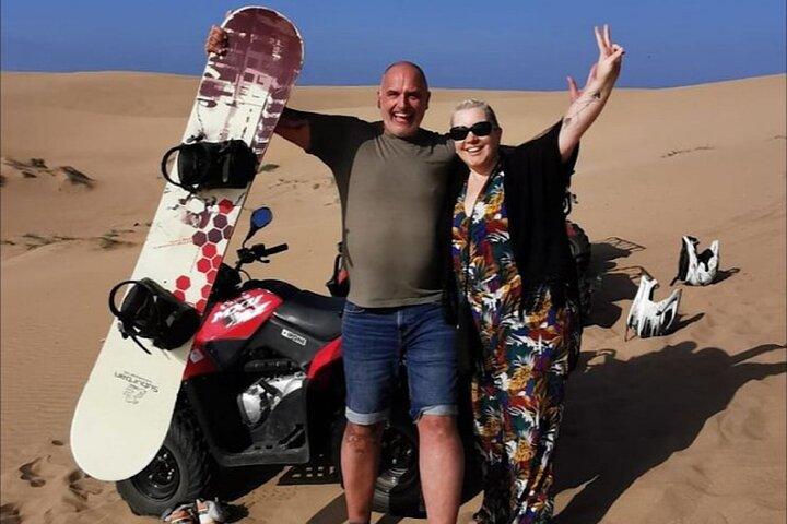 Agadir ATV Quad Bike & Sandboarding: Beach, Dunes & Local Snacks