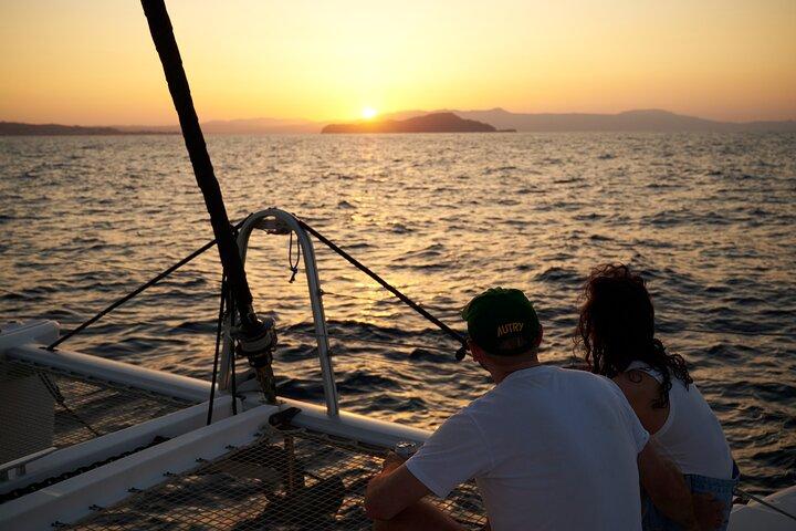 Chania Old Port Sunset Catamaran Cruise - Prosecco & Snacks