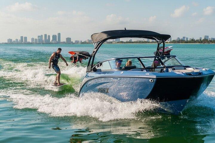 Wakeboarding In Miami 3 to 6 Hours Miami Boat Rental