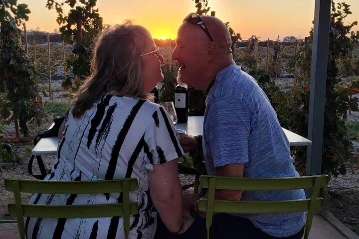 Santorini Sunset Wine Tour – Semi-Private Tasting at 2 Wineries