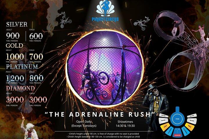 Phuket Circus : The Adrenaline Rush Show Tickets (Aqua Circus)