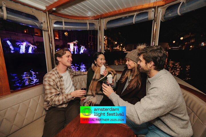 Amsterdam Light Festival: Heated Cruise with Hot Drinks & Bite