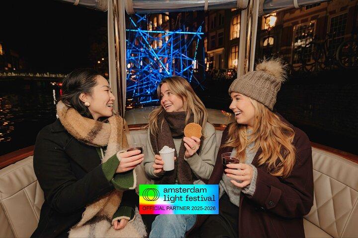 Amsterdam Light Festival: Heated Cruise with Hot Drinks & Bite