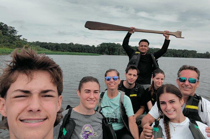 3-hour canoe tour through Tortuguero National Park
