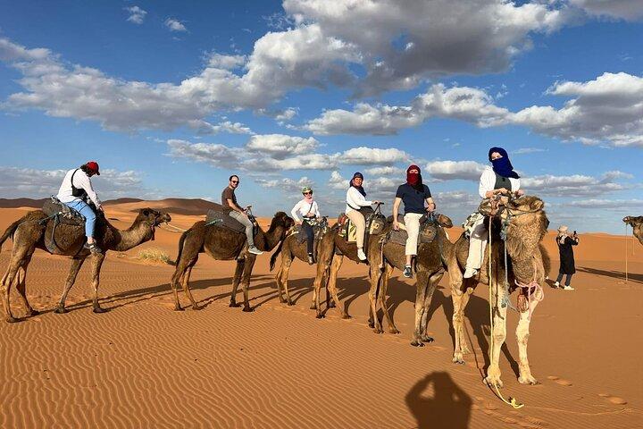 3 days Marrakech Merzouga Desert Tour Camel Rides overnight