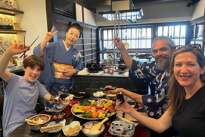 Private Kyoto Townhouse Hom Visit Sushi Cooking and Tea Ceremony