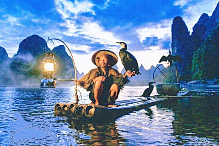 Xianggong Hill Cormorant fishing show Fuli ancient bridge DayTour