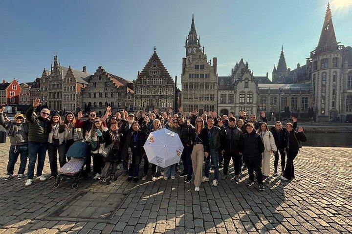 Tour from Brussels Bruges and Ghent by Train and Boat Tour