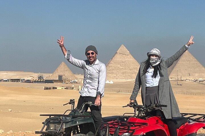 Private VIP Golden Sunset ATV Experience at the Pyramids