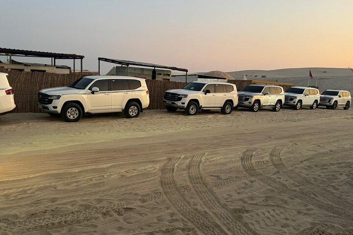 Doha Desert Safari Dune Bashing Camel Riding and Sandboarding
