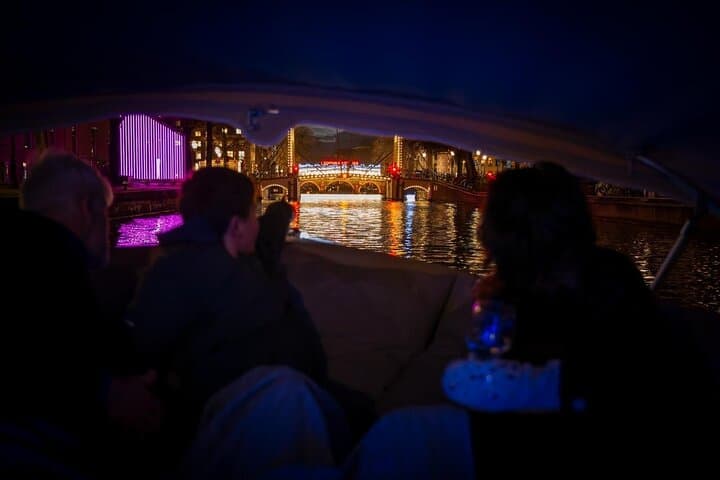 Amsterdam Light Festival Canal Cruise + Unlimited Drinks Option