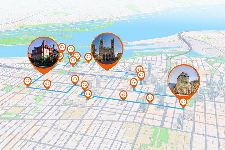 Montreal Audio Guided Walking Tour 3h15 and 24 Audio Comments
